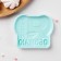 Silicone form "I adore you", 9.4 × 7.8 × 1.1 cm, the color is turquoise