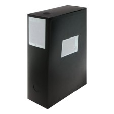 A4 archive folder, spine 100 mm, calligrata, plastic, cut fastener, black, up to 900 sheets