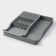 Magistro Harm kitchen tray, 42.5 × 20.5 × 5.2 cm, sliding, gray color