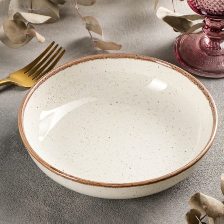 BEIGE salad, D = 17 cm, beige color-1