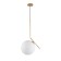 Suspension lamp ST LUCE. SL1148.313.01. CODDA. 1x60 watts, E27, 25x25 cm, brass color