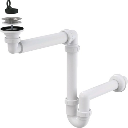 Cyphon for the ALCAPLAST A413, DN = 40 mm shell, saving space, grate DN = 63 mm