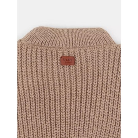 Sweater Children's Knitted Rant KnitWear, height 68 cm, beige color-4