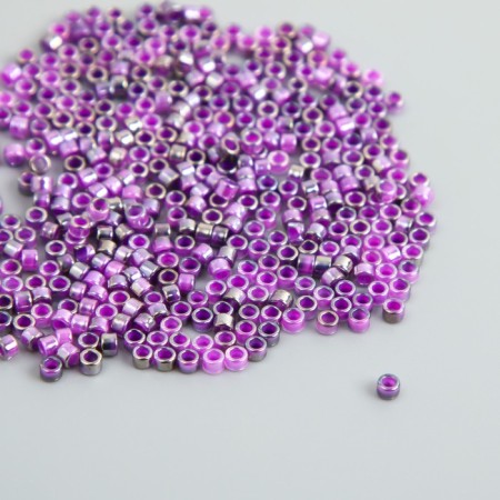 Glass beads 9/0 "cylinders. Violet" two -tone, 450 g does not fade