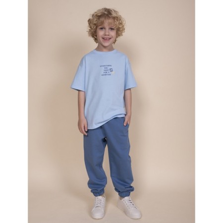 T -shirt for boys, height 140 cm, blue color-5
