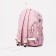 Young backpack from textiles on lightning, 3 pockets, pink color