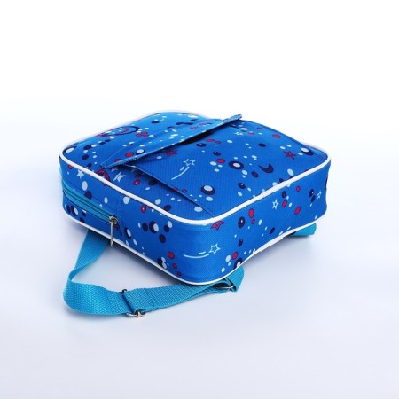 Baby backpack on lightning, blue color-6