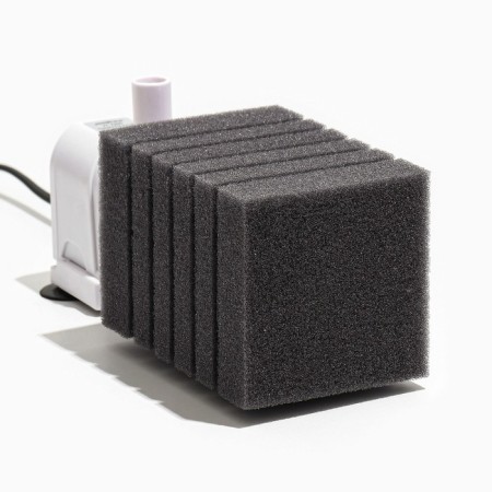 Rectangular sponge for the turbo filter No. 8, 8 x 8 x 12 cm, gray-4