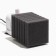 Rectangular sponge for the turbo filter No. 8, 8 x 8 x 12 cm, gray