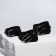 Gift set, 3 belts, buckle metal, screw, black color
