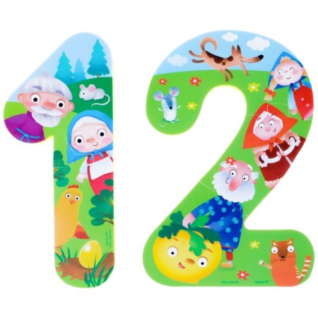 Soft puzzle for kids “Learn numbers: fairy tales”, 5 puzzles, crumb me-4