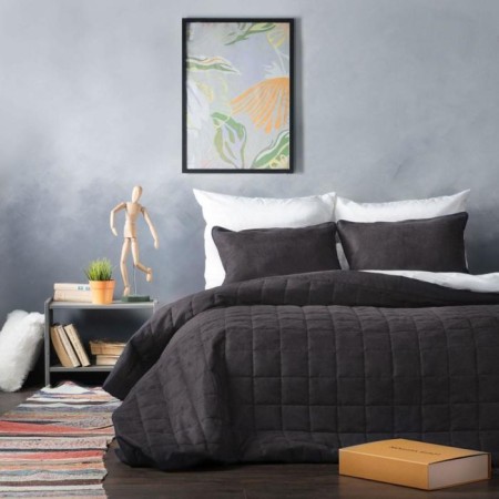 Cover with pillowcases "Soft", size 250x270 cm, dark gray color