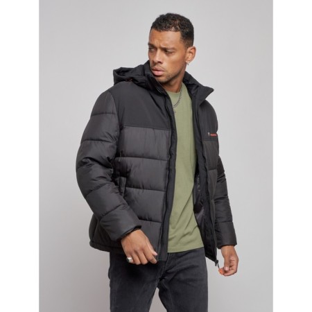 Sports male winter, size 60, black color-7
