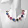 The necklace "Burleske" geometry, colored in gold, 30cm