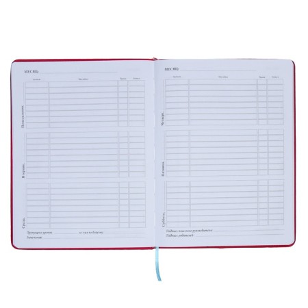 School diary for grades 5-11, PVC cover, Neon, fuchsia-7