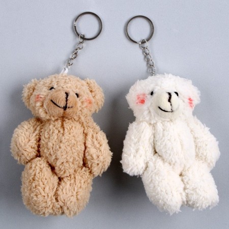 Soft toy "Mishutka" on the suspension, color mix