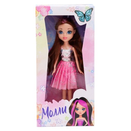 FUNKY TOYS "Molly" doll with dark pink hair-1
