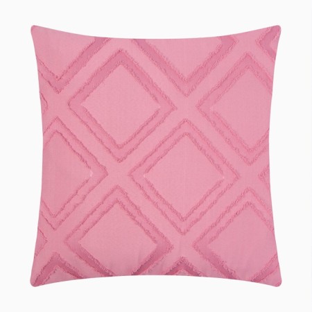 Decorative pillowcase "Ethel" rhombus 42*42 cm, pink