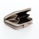 Women's wallet on the button, gray color