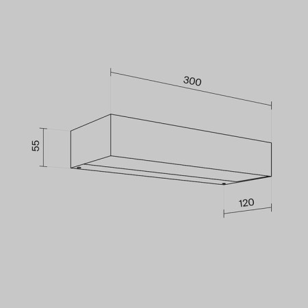 Sconces Outdoor O428WL-L20GF3K, 20W, 30x12x5.5 cm, LED, 700LM, 3000K, graphite color-6