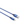 PERO DC -02, Lightning cable - USB, 2.4 A, 1 m, fabric braid, blue