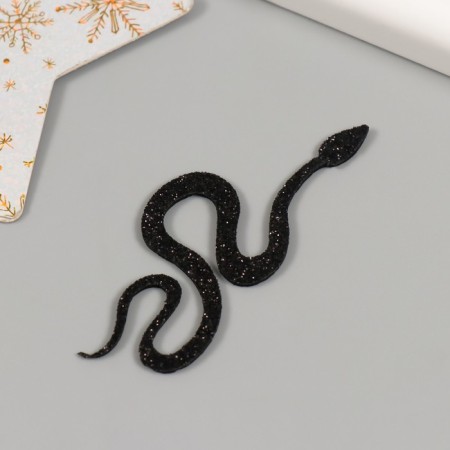 Decor "Black Snake" Foamiran, 7 cm (set 6 pcs)-3