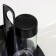 Set for spices "Rondo. Present ", 3 pcs on a stand with a napkin, the color is black
