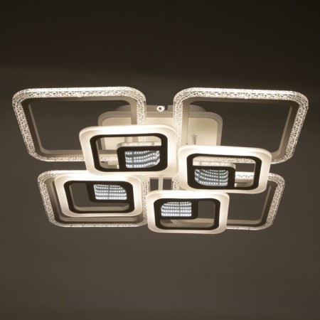 Chandelier with PDU 1145/8wt LED 194W 3000-6000K+Baster base is white 57x57x11 cm Bayerlux 525-2