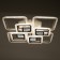 Chandelier with PDU 1145/8wt LED 194W 3000-6000K+Baster base is white 57x57x11 cm Bayerlux 525