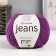 Yarn "Jeans" 55% cotton, 45% acrylic 160m/50g (50 purple)
