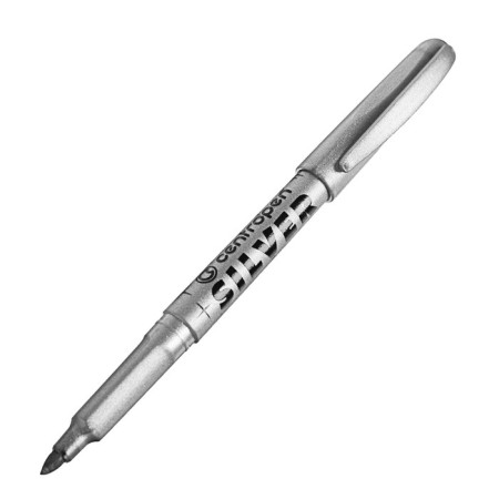 Permanent marker for a decor 3.8 mm centropen 2690, line 1.5 - 3.0 mm, silver color-1