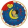 A set of paper plates "Love is" blue, 6 pieces, 180 mm