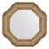 Mirror in the baguette frame, vignette antique bronze 109 mm, 65x65 cm