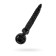 Penis for a penis with vibration Black & Red by Toyfa, silicone, black color, 24 cm