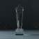 Souvenir Glass Stele "Star - Winner" 6.5x6.5x23 cm