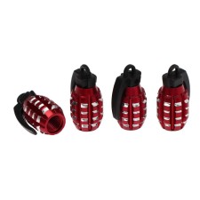 Torso valve cap, grenade, red, set 4 pcs