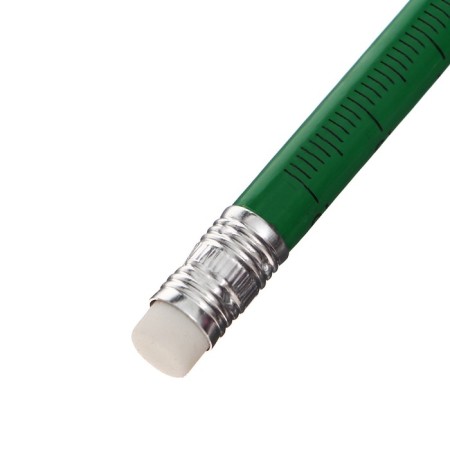 Black pencil with the eraser "ruler", hardness of HB, round body, mix-6