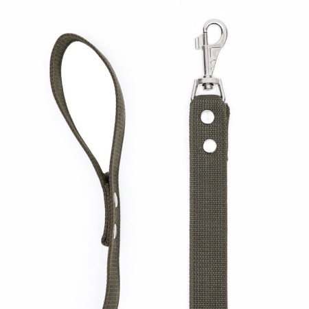 Canvas leash 7 m x 3.5 cm, dark green-1