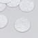 Decor "Snow Com" silver foam glitter 3 cm (set 10 pcs)