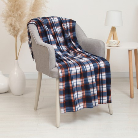 CELLE CENTAL 150x200cm, brown, fleece 150g/m, PE100%