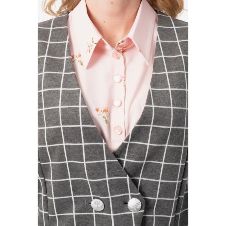 Female jacket, size 42, gray color-3
