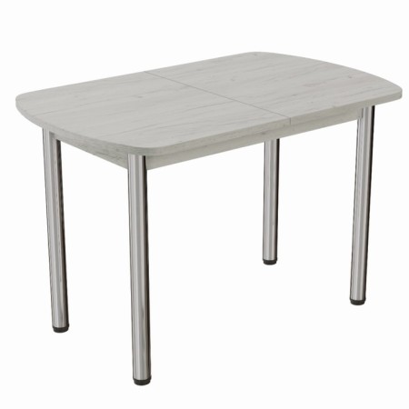 Jazz table, 700x1100/1500chn770, oak craft white/chrome