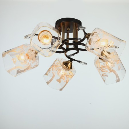 Svetogor chandelier 5681 5h27 black /gold-1