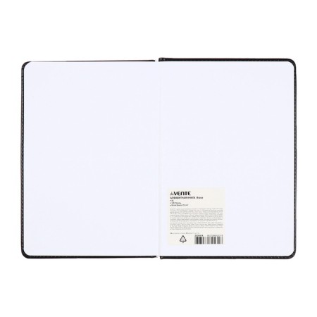 Telephone book A5, 64 sheets of Devente. Bravo, a solid cover of artificial leather with foam rubber, block 70 g/m2, black-8