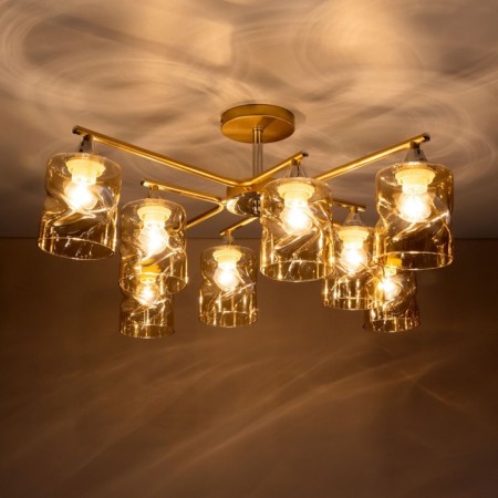 Cutilux Cutilux chandelier CL137182 70x70x29 cm, 8x60W, e27, yellow color-2