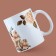 Ceramic mug "Pion", 320 ml, white color
