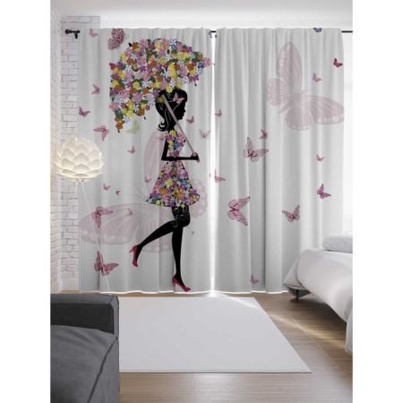 Photostes "Flower weather", Saten, size 145x265 cm, 2 pcs
