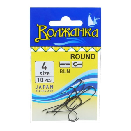 Hooks "Volzhanka" Round No. 4, 10 pcs