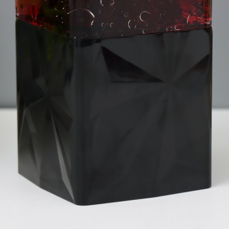 Lava-lamp "Volcano" LED from 3haa USB batteries Red 7.5x7.5x23cm-4