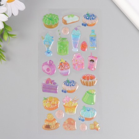 Stickers for creativity plastic "goodies" 9.3x20.4 cm-1